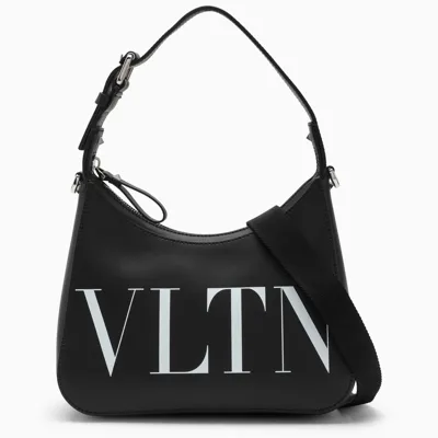 Valentino Garavani Small Black Vltn Hobo Bag