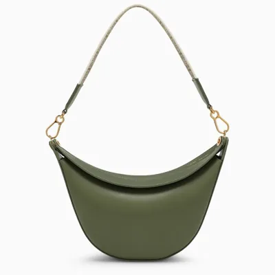 Loewe Avocado Luna Small Shoulder Bag In Leather In Green