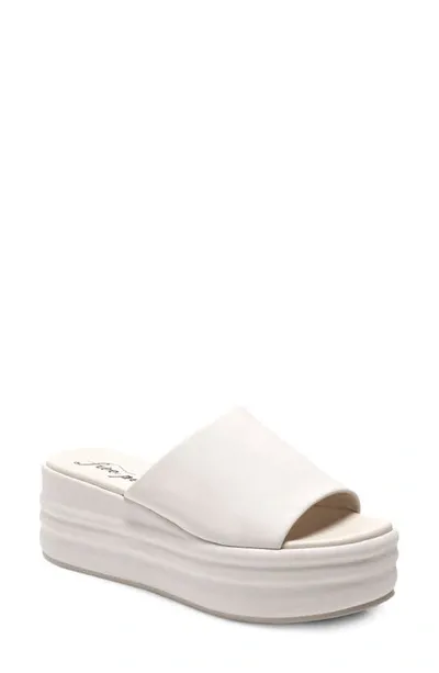 Free People Harbor Platform Sandal In Vanilla