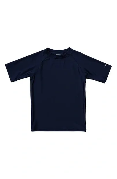 Snapper Rock Kids' Short Sleeve Rashguard In Navy