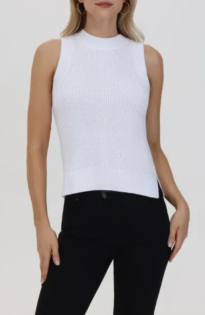 525 Demi Cotton Sweater Vest In Bleach White