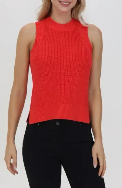 525 Demi Cotton Sweater Vest In Hibiscus