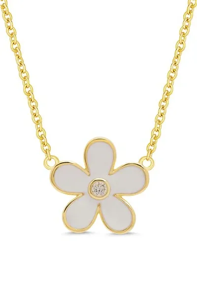 Lily Nily Kids' Floral Pendant Necklace In White