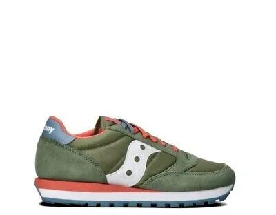 Pre-owned Saucony Shuhe  Mann Sneakers Casual Verde Naturleder,stoff S2044-617