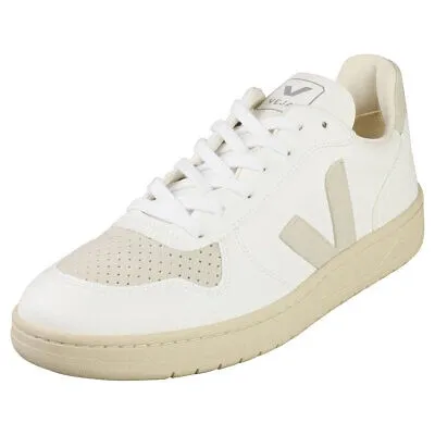 Pre-owned Veja V-10 Cwl Herren White Natural Sneaker Beilaufig