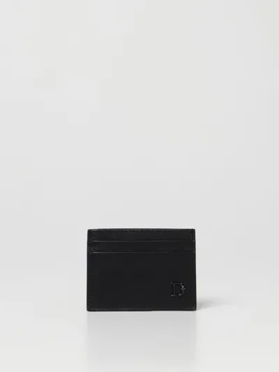 Dsquared2 Credit Card Holder In Leather In Black