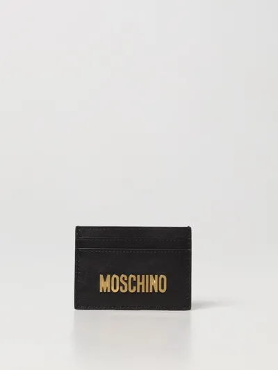 Moschino Couture Cardholder With Logo In Black