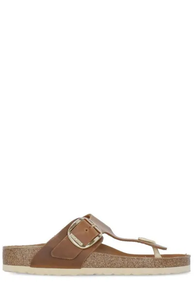 Birkenstock Thong Strap Open In Brown