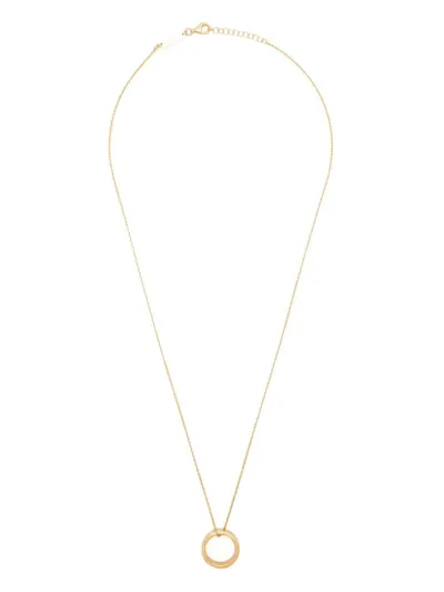 Maison Margiela Numbers Ring Pendant Necklace In Metallic