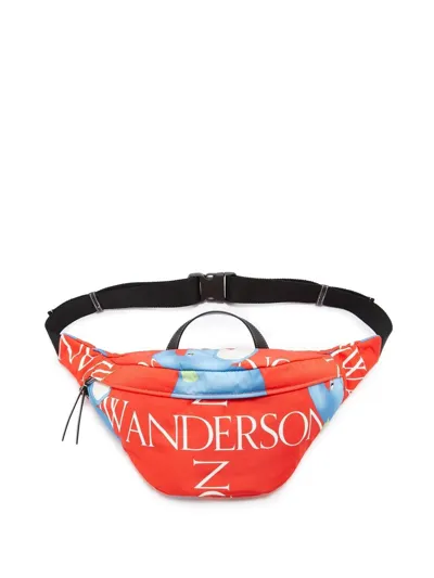 Jw Anderson Bum Bag With Elephant Motif In Orange