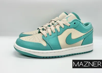 Pre-owned Nike Air Jordan 1 Low Tropical Teal (w)