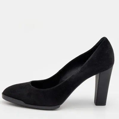 Pre-owned Tod's Black Suede Pumps Size 40