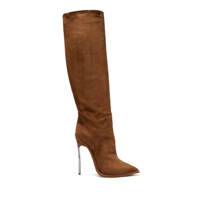 Casadei Maxi Blade - Woman High Boots Saddle 40