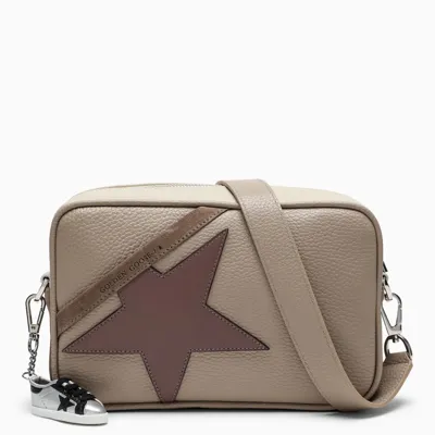 Golden Goose Cappuccino/plum Star Shoulder Bag In Beige