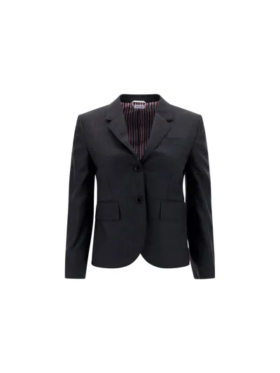 Thom Browne Jacket In Dark Grey