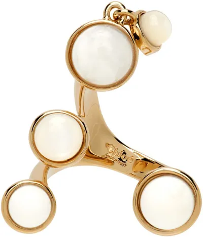 Chloé Gold Zodiac Gemini Ring In 9cc Multicolor 3