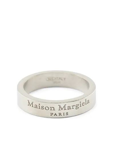 Maison Margiela Silver Ring With Engraved Logo