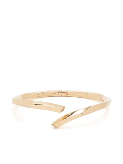 Nouvel Heritage 18kt Yellow Gold Thread Diamond Bangle