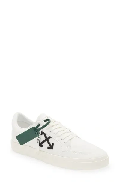 Off-white Low Vulcanized Canvas Sneakers In White