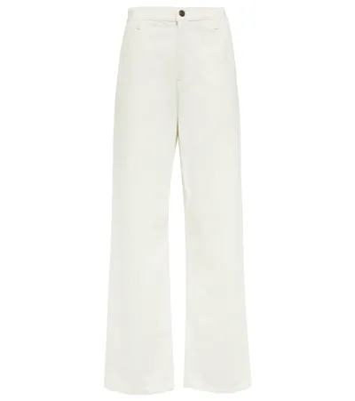 The Row Louie Relaxed Fit Carpenter Jeans In White