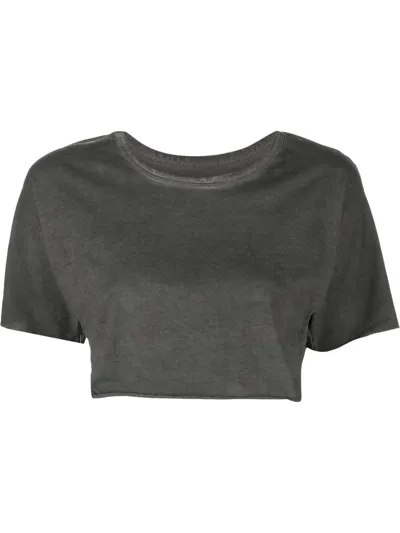 Isaac Sellam Experience Raw-hem Crop Top In Grey