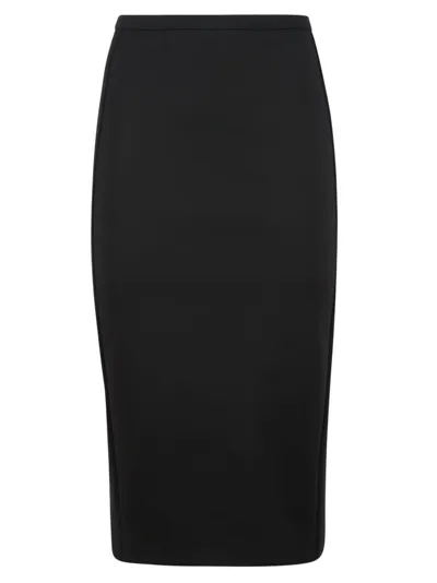 Max Mara Conero Stretch Jersey Pencil Skirt In Black