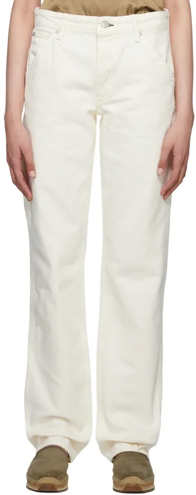 Rag & Bone Off-white Piper Jeans In Ecru