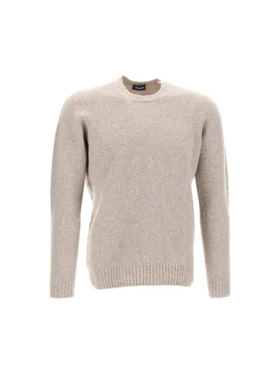 Drumohr Cashmere Sweater In Brown,beige