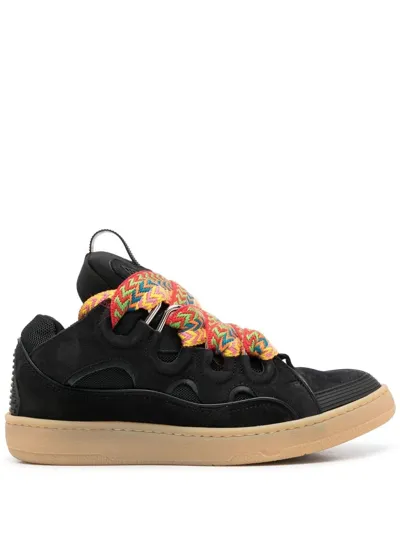 Lanvin Curb Sneakers In Black