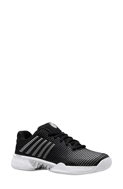 K-swiss Hypercourt Express 2 Tennis Shoe In Black/white/silver