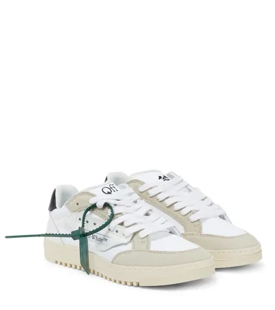 Off-white 5.0 White Panelled Canvas Sneakers