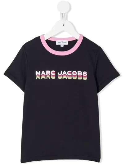 The Marc Jacobs Kids' Logo-print Cotton T-shirt In Blue