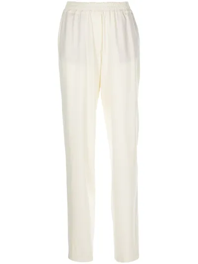 Zeynep Arcay Wool Tapered Joggers In White