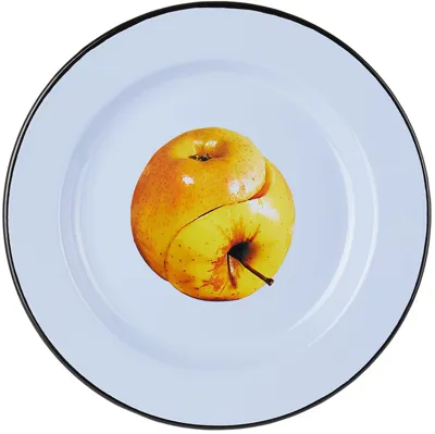 Seletti Blue Toiletpaper Edition Apple Dinner Plate