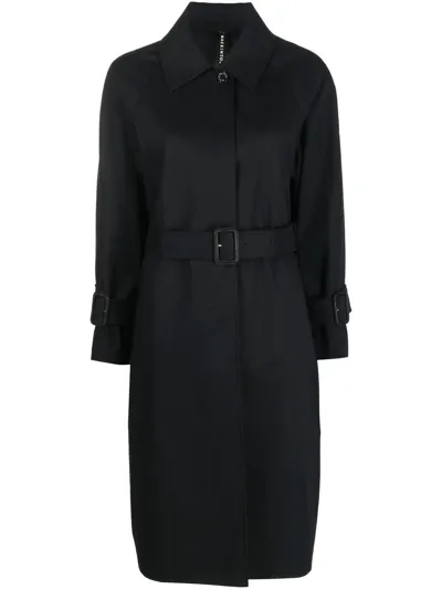 Mackintosh Maili Raintec Cotton Coat In Black