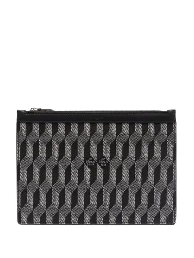 Au Depart Geometric-print Slim Pouch In 081