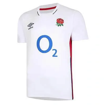 Pre-owned Umbro Damen England Home Rugby Heim Shirt 2021 2022 Kurzarm V-ausschnitt