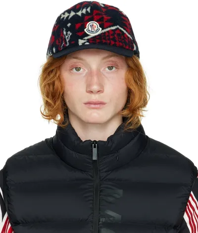 Moncler Multi-coloured Cotton Baseball Cap In Multicolor