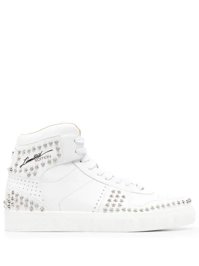 Philipp Plein Stars Leather High-top Sneakers In Multi