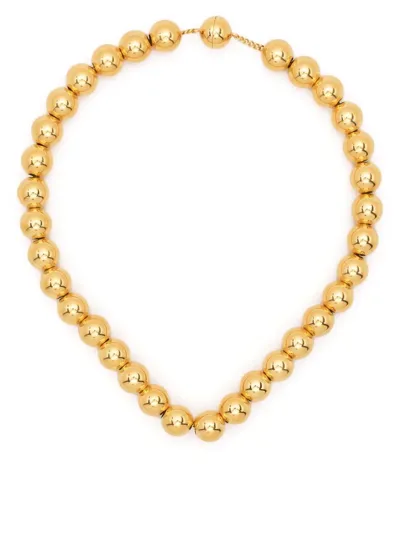 Jil Sander Gold-plated Bead Necklace