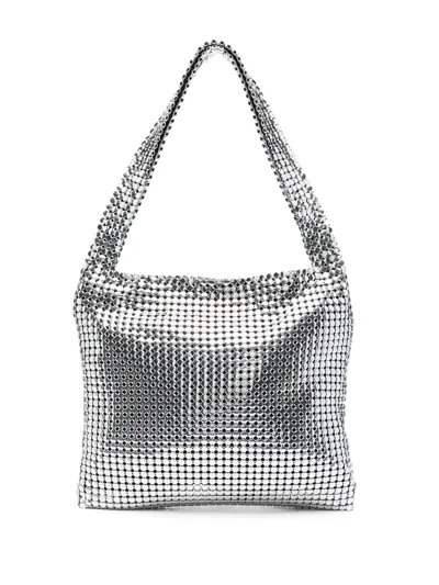 Rabanne Chainmail Tote Bag In Silver