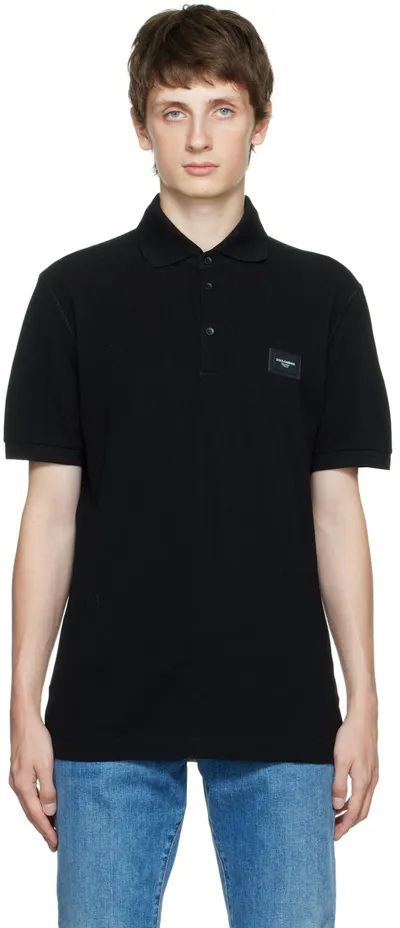 Dolce & Gabbana Polo Shirt In Black