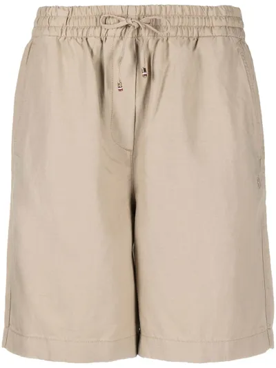 Tommy Hilfiger Drawstring Knee-length Shorts In Neutrals