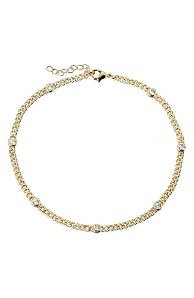 Lili Claspe Daisy Link Anklet In Gold