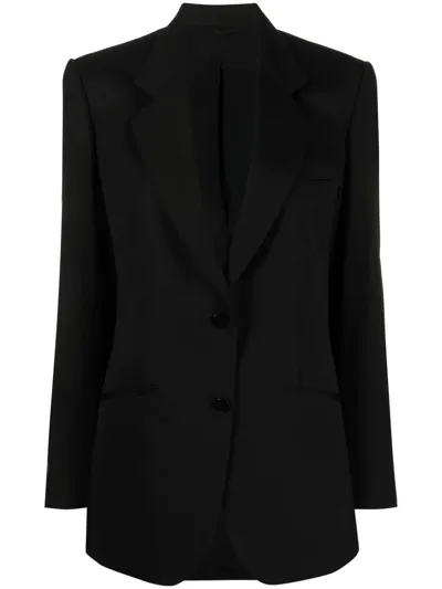 Del Core Single-breasted Virgin Wool Blazer In Black