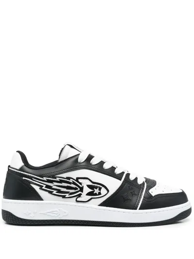 Enterprise Japan Black Ej Rocket Low Leather Sneakers