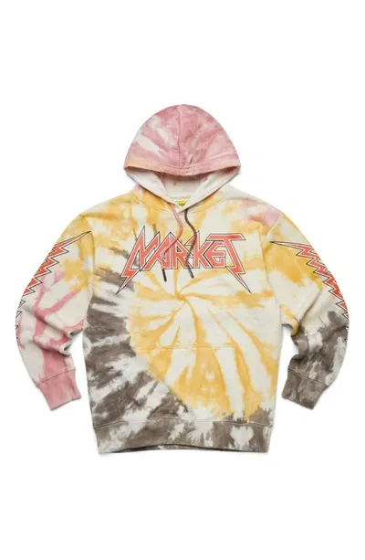 Market Multicolor Cotton Hoodie In Tie-dye