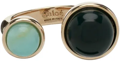 Chloé Gold Zodiac Pisces Ring In 9cl Multicolor 12