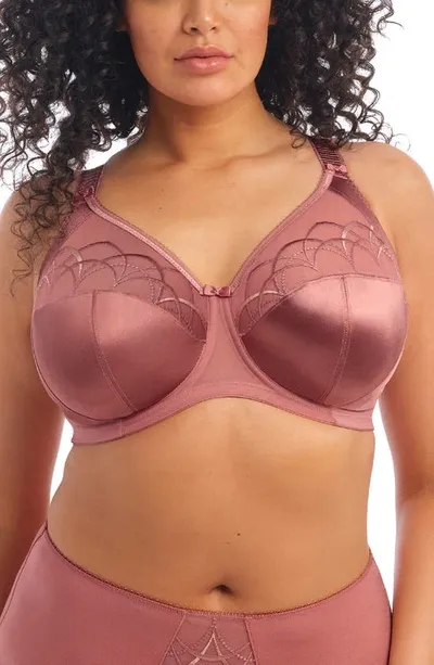 Elomi Cate Side Support Wire-free Bra In Rosewood