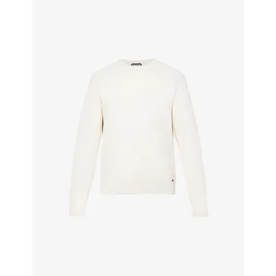 Tom Ford Garment-dyed Raglan-sleeve Regular-fit Sweatshirt In Neutrals